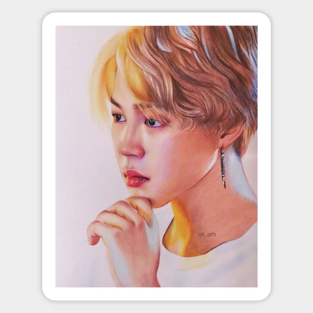 Jimin Sticker by ari-arts